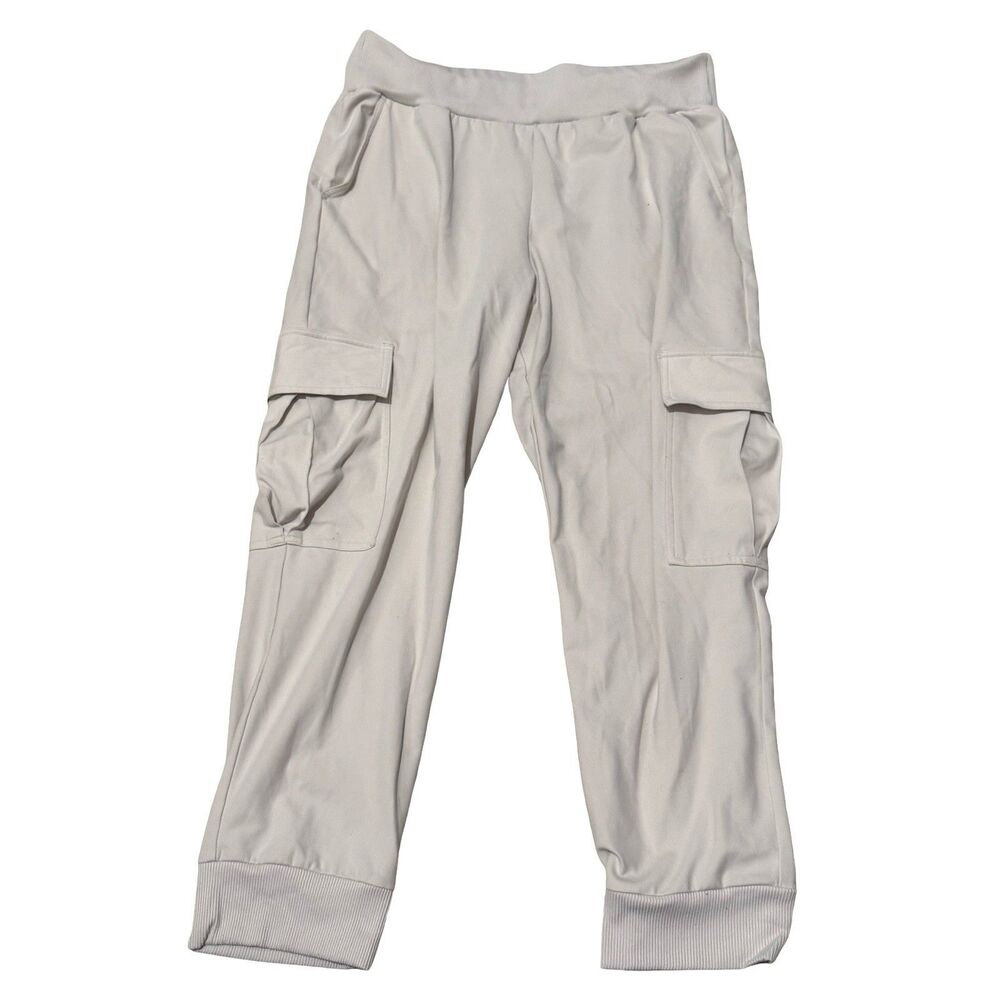 Women’s Rewash Cargo Knit Joggers Size XL Pull On Athleisure Beige